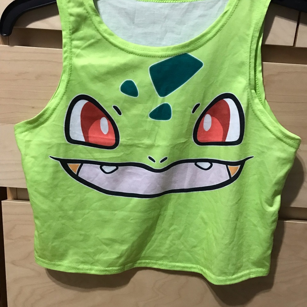 💢Pokémon💢bulbasaur crop tee